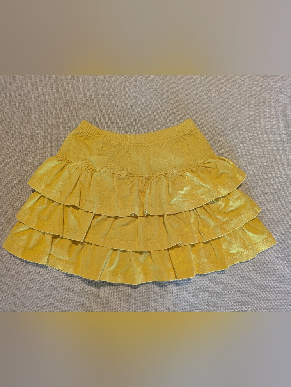Hanna Andersson Sunny Yellow Ruffle Tiered Skirt